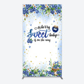 Lofaris Sweet Berry Floral Lovely Baby Shower Rectangle Backdrop